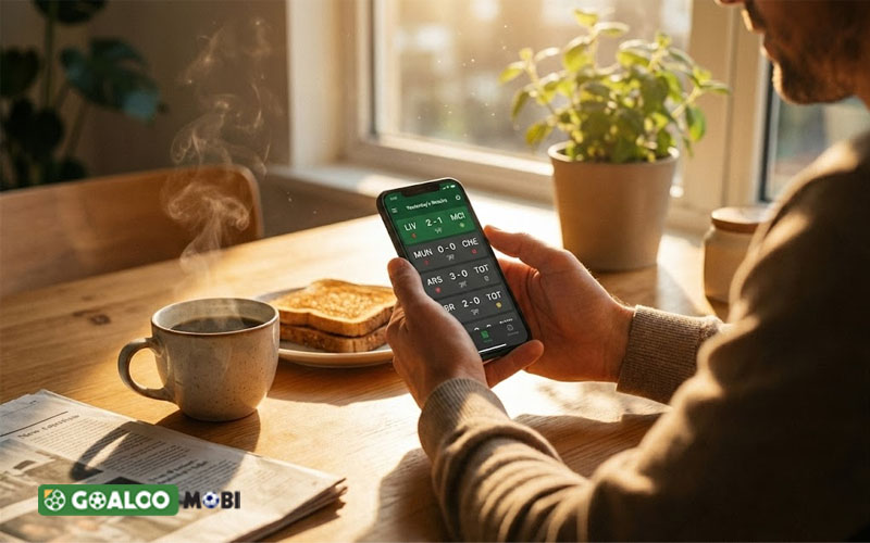 Start your day by instantly reviewing goaloo yesterday livescore results on mobile